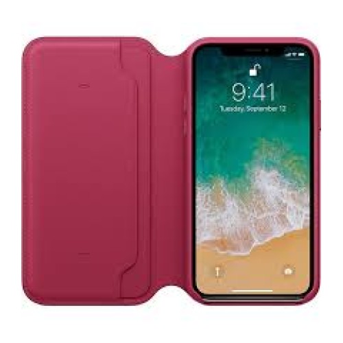 Apple Iphone X Leather Folio Berry